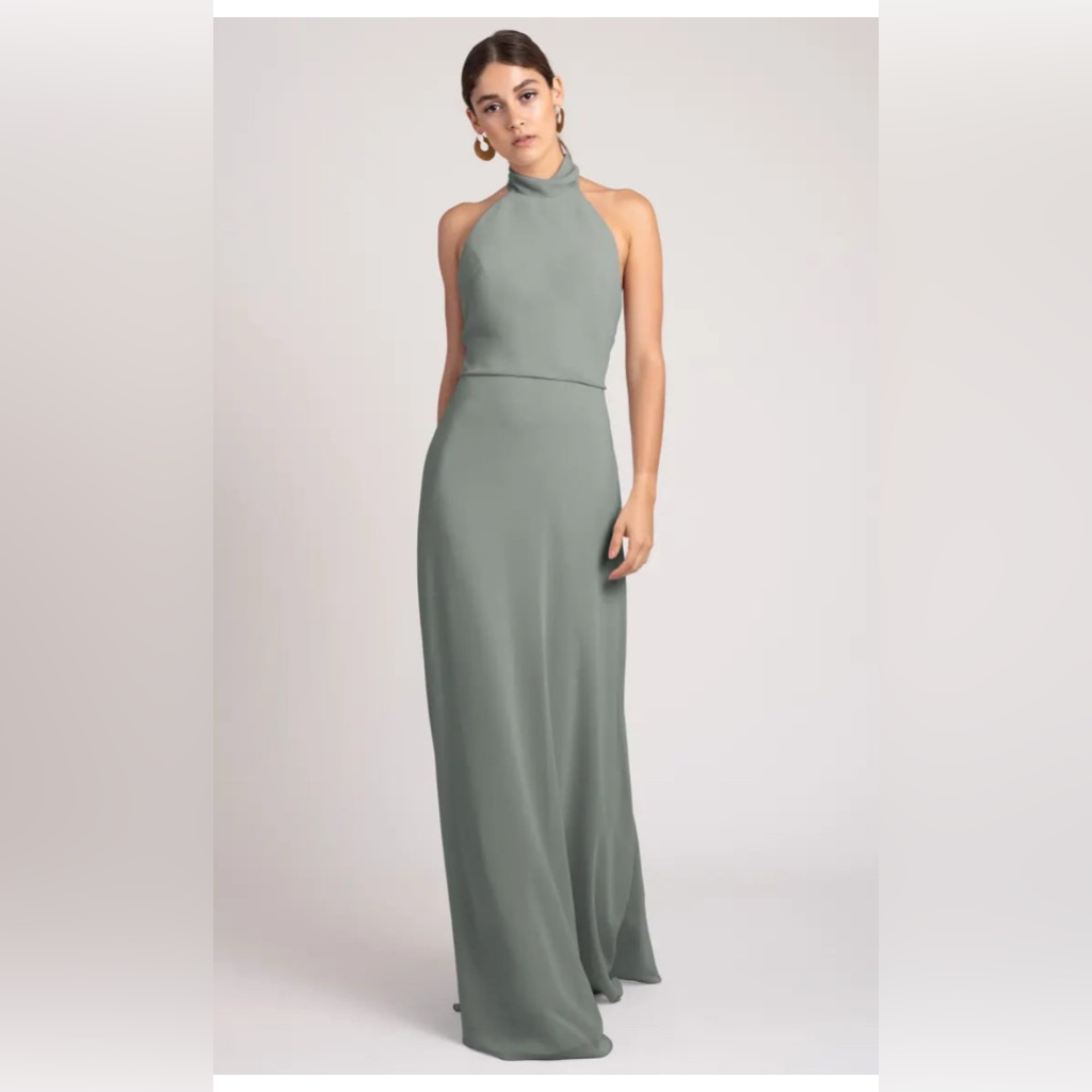 Jenny Yoo Brett Bridesmaid Dress In Moss (Style #12082)
